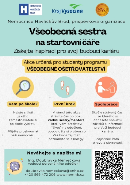 Všeobecná sestra na startovní čáře